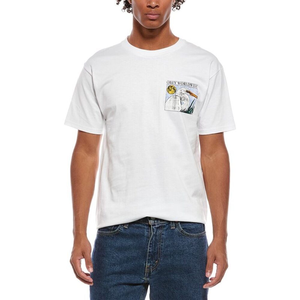 Obey Mens  T-Shirt, White